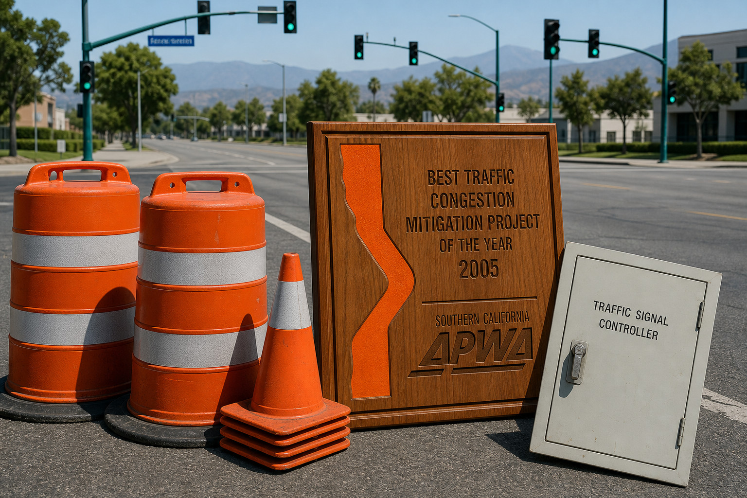 2005 APWA Best Traffic Congestion Mitigation Project plaque